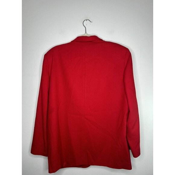 Vintage Pendleton Knockabouts Blazer Jacket Womens Red 100% Virgin Wool - Picture 6 of 10